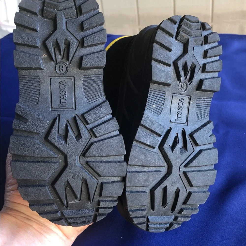 Itasca Blue, Black and Yellow Kids Waterproof Snow Boots NWOT